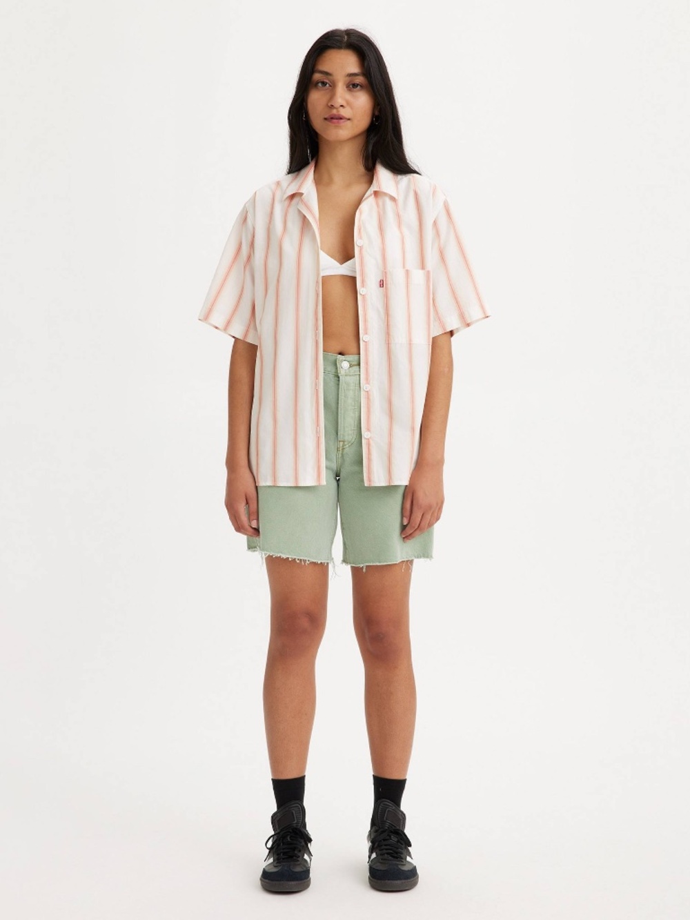 Levi's 501 '90s Women's Green Denim Cutoff Shorts